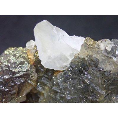 画像5: 中国産 フローライトとパイライト、カルサイト【2311002】