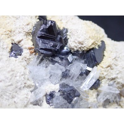 画像5: コソボ産 閃亜鉛鉱と水晶【2311004】