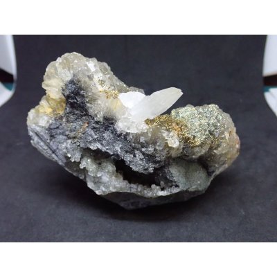 画像3: 中国産 フローライトとパイライト、カルサイト【2311002】