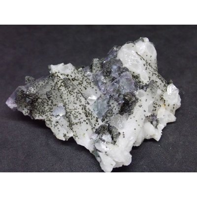 画像1: 中国産 水晶、緑泥石、フローライト【2311019】