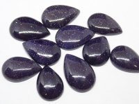 涙型　紫金石（ブラックゴールドストーン）