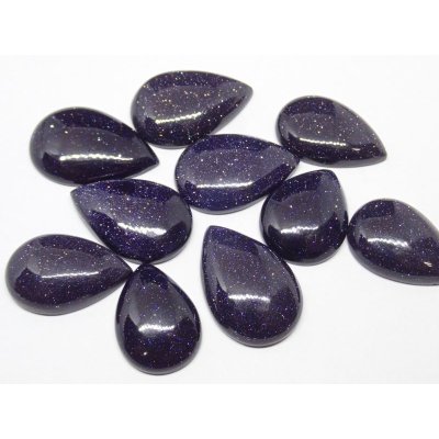 画像1: 涙型　紫金石（ブラックゴールドストーン）