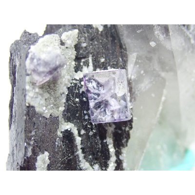 画像5: 中国産 鉄重石、水晶、フローライト【2311033】