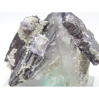 画像6: 中国産 鉄重石、水晶、フローライト【2311033】