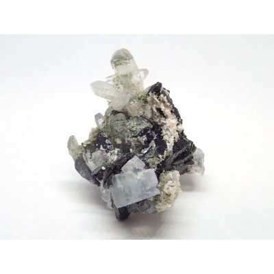 画像4: 中国産 鉄重石、水晶、フローライト【2311036】