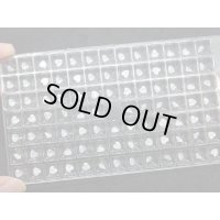 4×4mm ハートシェイプ クラックド キュービックジルコニア  13