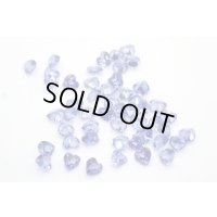 合成ブルーサファイア  ハート3mm 50pcsセット【G240515】