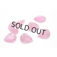 合成ルビー ドロップ 7×5mm【G240760】