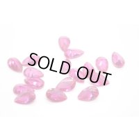 合成ルビー ドロップ 5×3mm 50pcsセット！【G240759】