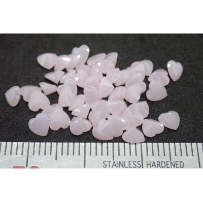 画像1: CZ不透明タイプ ピンク ハート4mm 50pcsセット！【G241153】