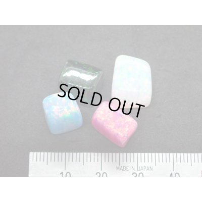 画像3: 国産合成オパール タンブルセット 樹脂20%含有タイプ D【G250538】