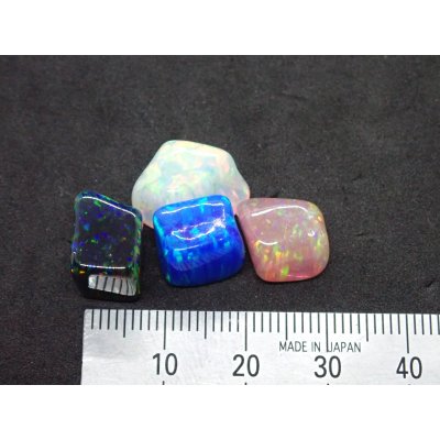 画像3: 国産合成オパール タンブルセット 樹脂20%含有タイプ C【G250537】
