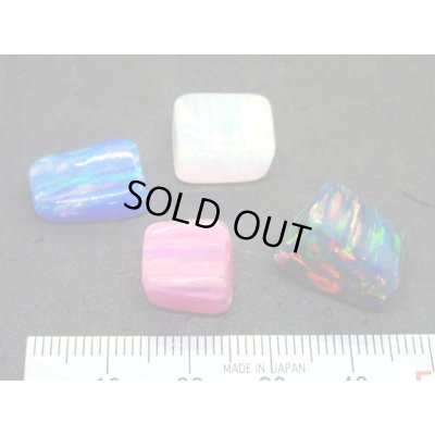 画像2: 国産合成オパール タンブルセット 樹脂20%含有タイプ B【G250536】