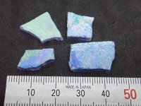 国産合成オパール 小さなカケラセット 樹脂未含有タイプ D【G250551】