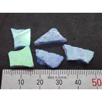 国産合成オパール 小さなカケラセット 樹脂未含有タイプ E【G250552】