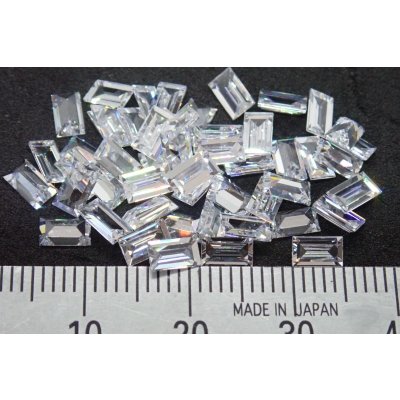 画像1: キュービックジルコニア バケットカット 50個セット【G250584】