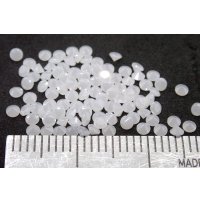キュービックジルコニア 不透明タイプ ミルキーホワイトΦ2.0mm 100pcsセット【G250586】