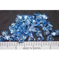 キュービックジルコニア ライトブルー ハート 100pcsセット【G250588】