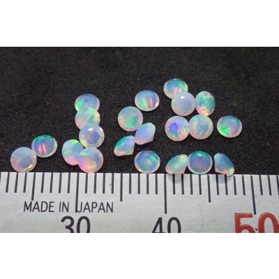 画像1: 合成オパール Φ3mm ホワイト 20pcsセット【G250585】