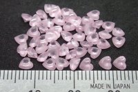 キュービックジルコニア フローズンピンク バフトップ ハート 100pcsセット【G250589】