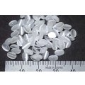 人工キャッツアイ ホワイト カボション 100pcsセット【G250614】