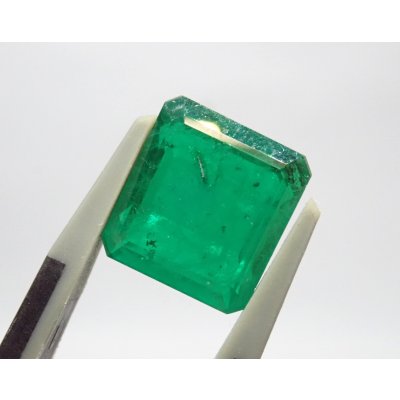 画像1: 【大きい！】合成エメラルド  フラックス法 【G250910】