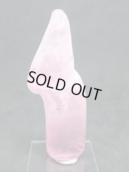 画像3: 合成ピンクサファイア ハーフブール ユニーク形状【G2311001】 (3)