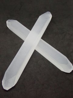 人工水晶　ブロック 人工水晶 棒状原石 2本セット /rc-45 : 天然石専門店名取貴石