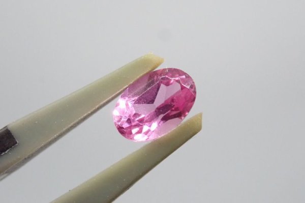 画像2: 合成ピンクサファイア 4×6 【G2401028】 (2)