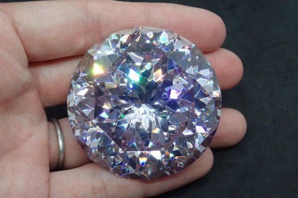 画像2: キュービックジルコニア エクセルカット Φ50mm【G240609】 (2)