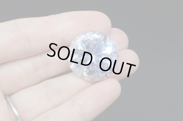 画像2: キュービックジルコニア Φ25mm【G240605】 (2)