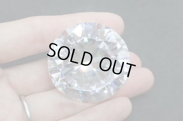 画像2: キュービックジルコニア Φ40mm【G240606】 (2)