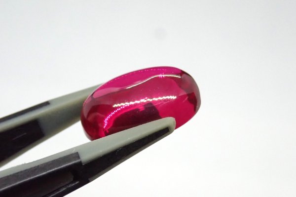 画像2: 合成ルビー カボション 10×14mm【G241128】 (2)