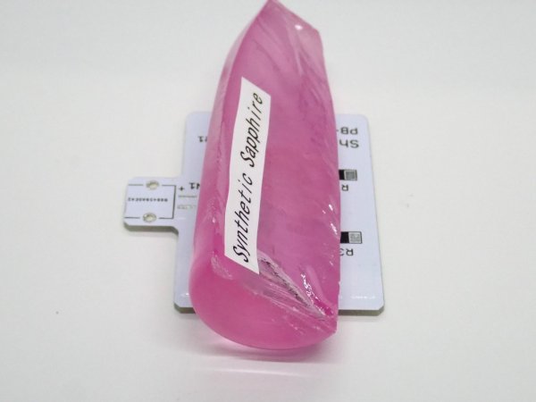 画像4: 合成ピンクサファイア ハーフブール 【G250566】 (4)
