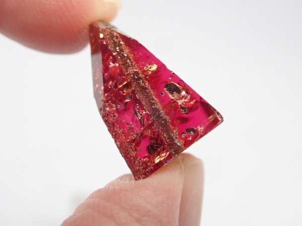 画像7: 合成バイカラーベリル　金属析出タイプ【G250811】 (7)