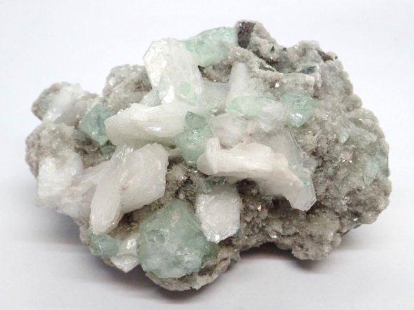 画像1: インド産 グリーンアポフィライトとスティルバイト【251104】 (1)